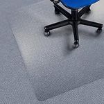 etm Office Chair Mat - Carpet Protector | Strong Polycarbonate Floor Protector Mat | Huge Variety of Clear Floor Mats | Protection for Swivel Chairs | 75x120cm (2.5'x4')