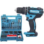 Makita DHP482 18V LXT Combi Drill with B-53811 100Pcs Drill & Screwdriver Set