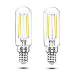 Bonlux 4W E14 LED Cooker Hood Bulb T26 Tubular Light Bulb Mini Filament Lamp Cool White 6000K 40W Halogen Replacement for Fridge/Freezer/Extractor/Cooker Hood, E14 Small Edison Screw(2-Pack)