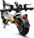 CUNFON Electric Scooter for Adults, 1200W, MAX 50 Km Long Range & 50 Km/h Top Speed, with 10.5" Off Road Tires, Dual Brake & Dual Suspension Commuting E-Scooter