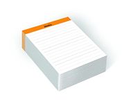 RHODIA 194044C - Memo Pad N°11 Orange - A7 8.5x11.5 cm - Ruled - 240 Sheets 80g/m - Practical and Compact - Rhodiatime Collection