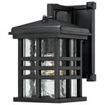 Westinghouse 6204500 Caliste 1 Light Outdoor Wall Lantern with Dusk to Dawn Sensor, Textured Black