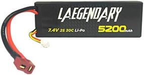 LAEGENDARY RC Car LiPo – 5200 mAh 7.4V 2S 30C Rechargeable Battery – Compatible with LAEGENDARY 1:10 Scale RC Truck