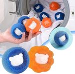 [Energy Class A+] Clothes Anti-Winding Adsorption Removal Cleaning Ball, Reusable Hair Remover Washing Machine Catcher Laundry Ball, Dryer for Clothing Dog Cat Pet Hair Remove Prevents Tangling.8 PCS