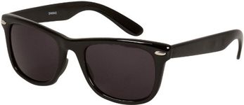 Sakkas DS1006 Retro 1980's Style Sunglasses with Super Dark Lens - Black