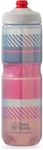 Polar Bottle Breakaway Insulated Water Bottle - BPA Free, Cycling & Sports Squeeze Bottle (Tartan - Bonfire Red/Orange, 24 Oz)
