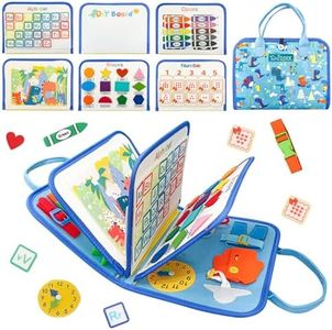 TUNJILOOL Montessori Toys for 1 Year Old Boy & Girl Sensory Toddlers 1-3 Busy Board Book Learning & Education Toys Birthday Gifts Toddler Travel Activities Fine Motor Skills
