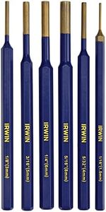 IRWIN Punch Set, 6-Pack with Various Sizes, Tempered for Durability (IRHT82531)