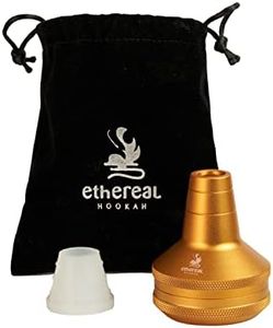 Ethereal Hookah Recoge Melaza Premium para Cachimba | Compatible con la mayoría de Shishas y Cazoletas | Fabricado en Acero Inoxidable | Incluye adaptador de Silicona y Bolsa de Terciopelo (Oro)