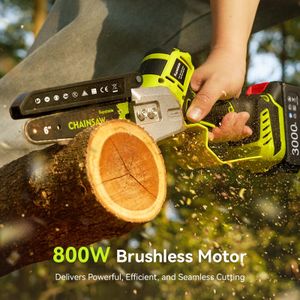 Supstable 6-Inch Cordless Mini Chainsaw – Portable Electric Saw