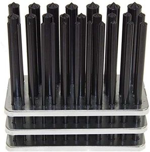 LLDSIMEX 28 Piece Transfer Punch Set 3/32"-1/2" by 64ths Plus 17/32"