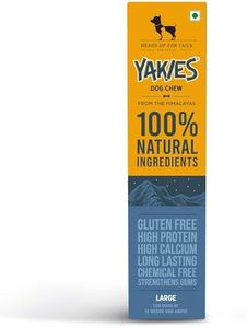 Yakies by HUFT Vegeterian Natural Dog Chew Bone - 90 gm Each | Pack of 3, Large Size Natural Long-Lasting Treat, Preservative-Free High Protein Chew for Dogs, All Life Stages