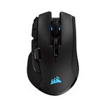 CORSAIR IRONCLAW RGB WIRELESS FPS/MOBA Gaming Mouse – 18,000 DPI – 10 Programmable Buttons – Designed for Large Hands – iCUE Compatible – PC, Mac, PS5, PS4, Xbox – Black