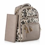 Itzy Ritzy Baby Changing Bag Backpack | Large Nappy Bag with Changing Mat | Big Enough for Their World, Organised for Yours | 19 Pockets, Insulated Bottle Holders, Pram Straps | Diaper Pack (Leopard)