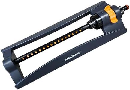 Garden Lawn Watering Sprinkler - Oscillating Bar Hose Sprinkler with Adjustable Spray Range, Covers Up To 336 sqm - Grass Irrigation Tool - Hozelock & Gardena Hosepipe Compatible - Leakproof & Durable