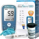 GlucoNavii Blood Glucose Meter, Diabetes Monitoring Tester, Blood Sugar Testing Kit with Strips, Lancets, Lancing Device, Case and More