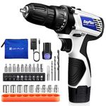 16.8v Cordless Power Drill Combi Driver Electric Screwdriver Tools Kit,2 Variable Speed 18+1 Torque Setting,23pcs Drill/Driver Bits