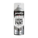 JENOLITE Chrome Spray Paint | Smooth Metallic Silver Spray Paint | Chrome Colour | Multi-Surface Chrome Paint For Metal, Wood, Plastic, Ceramic | Suitable For Interior & Exterior Use | 400ml