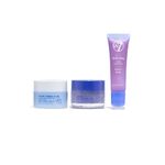 W7 Sweet Dreams Lip Care Trio - 3 Piece Set - Overnight Lip Mask, Lip Balm & Lip Scrub - Blueberry