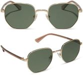 DIFF Jessie James Decker JJD Designer Sunglasses for Women UV400 Polarized Protection, Gold + G15