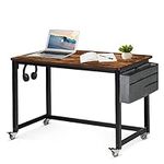 AHB 47" Rolling Computer Desk with 
