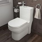 2 in 1 Compact Close Coupled Toilet and Basin Combo Space Saver Unit and Mono Mixer Tap