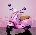 Luusa® Classic Vespino-Style Electric Scooter with Smooth Acceleration and Easy Control | Designed for Comfort & Safety | Battery Scooter for Age Group 3+ Years & Upto 40-KGS Carring Capacity (Pink)