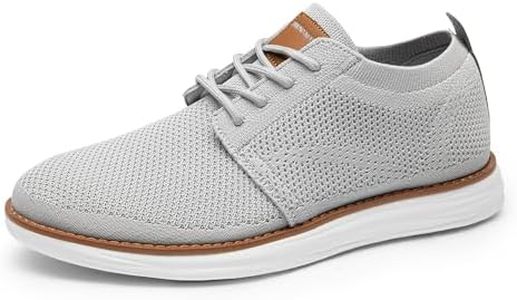 Bruno Marc Men's CoolFlex Breeze Mesh Sneakers Oxfords Lace-Up Lightweight Casual Walking Shoes,Size 14,01 Grey,Grand