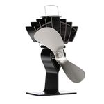 Ecofan 810CAKBX Heat Powered Wood Stove Fan, Nickel, Bilingual, Medium