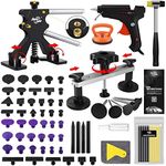 Fly5D Dent Removal Kit, Car Dent Puller, 69pcs Paintless Dent Repair Tools Comes with Suction Cup Dent Puller Can Removal 99% of Car Dents in 30 Minutes for Car Hail Damage and Door Dings Repair