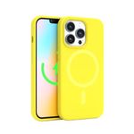 FELONY CASE for iPhone 16 Pro - Stylish Neon Yellow Silicone Phone Cover, Compatible with MagSafe - 360° Shockproof Protective Cases Designed for Apple iPhone 16 Pro