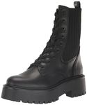 Sam Edelman Womens Evina Combat Platform Boot, Black Leather, 6 UK