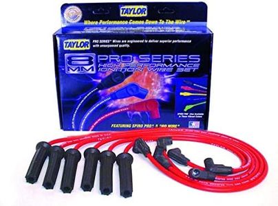 Taylor 72200 Spiro-Pro Red Spark Plug Wire Set for 6-Cylinder Engine