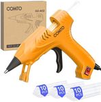 COMTO Hot Glue Gun with 30 Sticks, 20W Fast Preheating Mini Hot Glue Gun and Sticks Set for School Crafts DIY Arts and Quick Home Repairs, Yellow