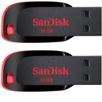 Sandisk 16gb & 32gb USB 2.0 Cruzer Blade Pendrive (combo)