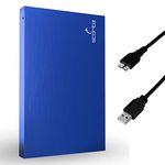 Storite External Portable Hard Drive 500GB with USB 3.0, External Backup Storage, Fast Data Transfer Suitable for PC, Mac, Xbox One, Window, Gaming, Laptop, and Desktop (Blue)