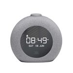 JBL Horizon 2 Alarm Clock Radio - Bluetooth speaker with DAB and FM radio, 2 USB ports for charging devices, in grey