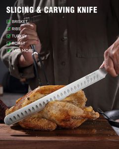 PAUDIN 12" Carving Knife – Stainless Steel Slicing Blade