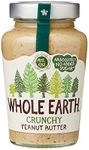 Whole Earth Crunchy Peanut Butter, Original Nut Spread Made with All Natural Ingredients, No Added Sugar, Gluten Free, Vegetarian & Vegan Friendly (454 g Jar)