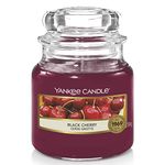 Yankee Candle Company Glass Small Cherry Jar Candle (5.79 Cm X 5.79 Cm X 8.61, Black)