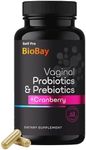 Self Pro BIoBay Vaginal Probiotics for Women pH Balance with Prebiotics & Lactobacillus Probiotic Blend - Women's Vaginal Health Supplement - Promote Healthy Vaginal Odor & Vaginal Flora, 60 caps