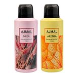 Ajmal Neea and Aretha Deodorant Perfume 150ML Each Long Lasting Spray Gift For Women Online Exclusive