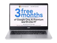 Acer Chromebook 314 CB314-2H Laptop - MTK MT8183, 4GB, 64GB eMMC, Integrated Graphics, 14-inch HD, Google Chrome OS, Silver