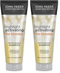 John Frieda Highlight Activating For Blonde Hair, Citrus, Moisturising Shampoo, 250 ml (Pack Of 2)