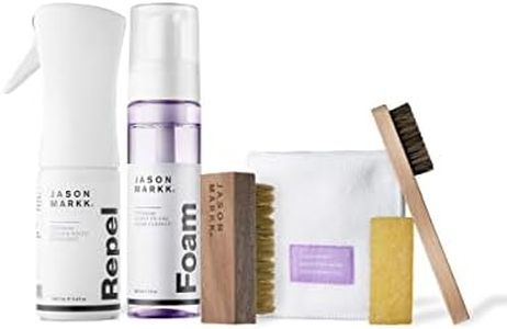 Jason Markk Premium Bundle – Includes 7oz. Foam Cleaner, Premium Cleaning Brush, Premium Microfiber Towel, Suede Cleaning Kit & 5.4oz. Repel Spray - For Leather, Suede, Nubuck, Cotton, Knits & More