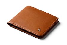 Bellroy Hide & Seek Wallet (Slim Leather Wallet, RFID Protected, Holds 5-12 Cards, Coin Pouch, Flat Note Section, Hidden Pocket) - Caramel