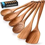 Zulay Kitchen 6-Piece Wooden Spoons