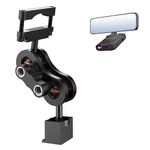 xsaaczm Radar Detector Mount Rearview Mirror Bracket,Car Truck Mirror Radar Mount Bracket,Aluminum Rearview Mirror Rod Mount (for Escort Max360c Max 3 IX IXc Radar,w/EZ Magnet Connection)