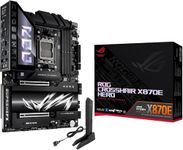 ASUS ROG Crosshair X870E Hero AMD X870E (AM5 Socket) ATX Motherboard, Advanced AI PC-Ready, 18+2+2 Power Stages, Core Flex, DDR5 Slots with AEMP & NitroPath DRAM Technology, Wi-Fi 7 with Q-Antenna