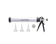 Pioneer Products Silicone Gun 15" for 600 ml sausages Silicone Sealant, PU Sealant manual applicator, Aluminium, Multicolor